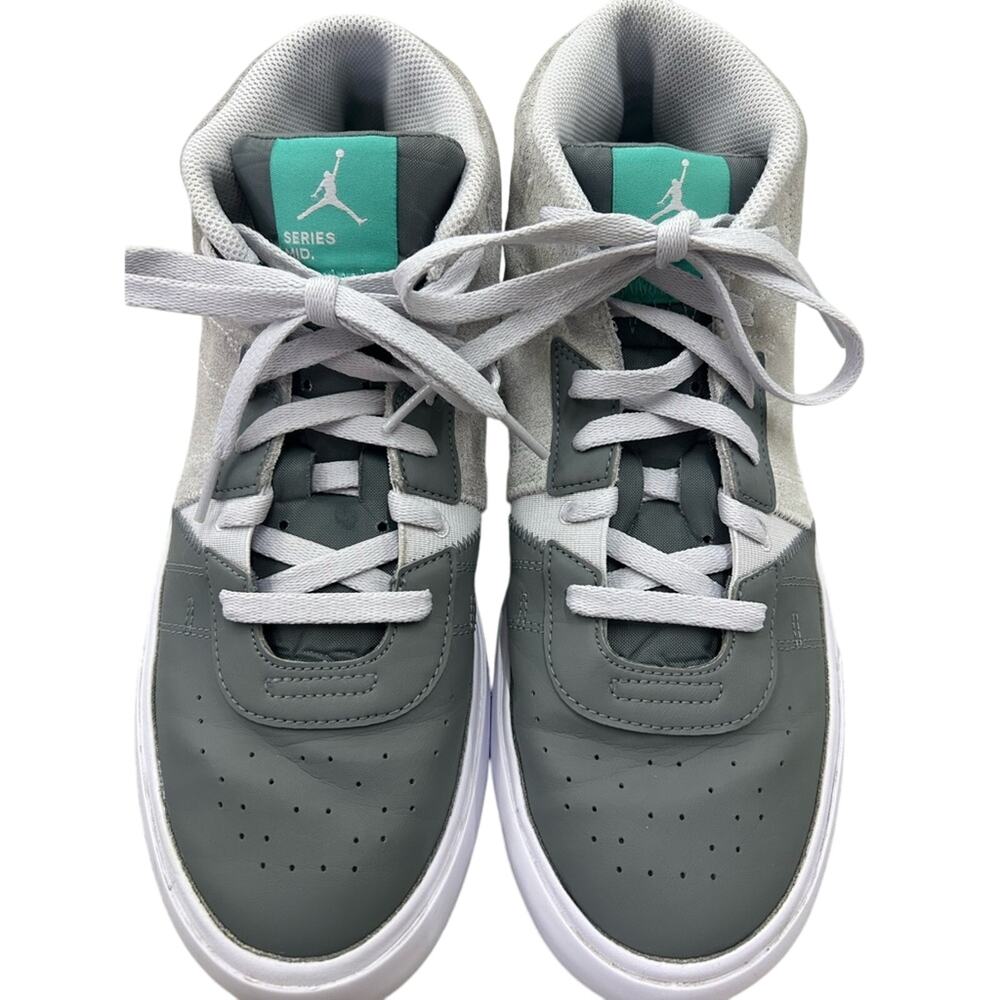 Jordan Series Mid Men’s Iris Whisper High-Top Suede Leather Sneakers